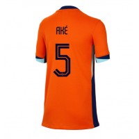 Netherlands Nathan Ake #5 Replica Home Shirt Ladies Euro 2024 Short Sleeve